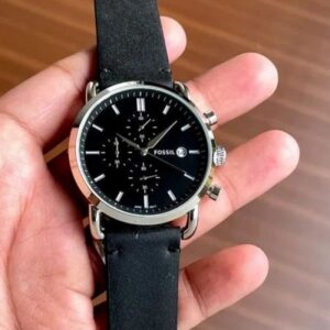 First Copy Fossil Commuter Leather Strap All Chronography Working Inside