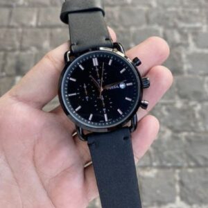 First Copy Fossil Commuter Leather Strap All Chronography Working Inside