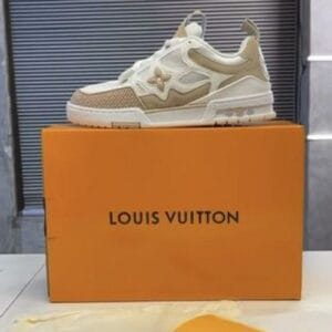 First Copy Louis Vuitton LV Skate Sneaker Beige White