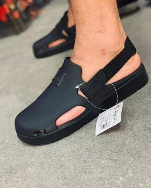 First Copy Puma Shibui Mules in Classic Black