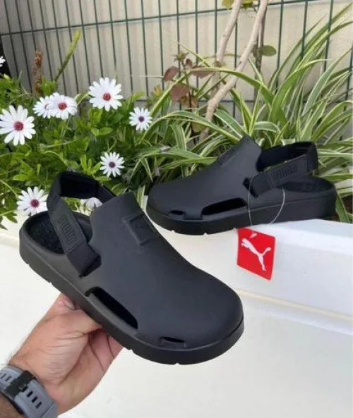 First Copy Puma Shibui Mules in Classic Black