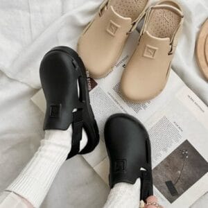 First Copy Puma Shibui Mules in Classic Black