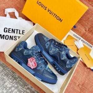 First Copy Louis Vuitton Lv Trainer Denim Blue