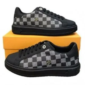 First copy Louis Vuitton Lv Trainer Black Sneakers