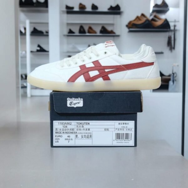 Onitsuka Tiger Tokuten White Red First Copy Shoes