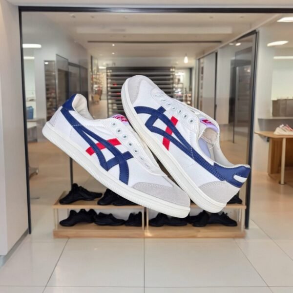 Onitsuka Tiger Tokuten White Blue Red First Copy Shoes