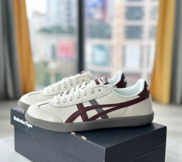 Onitsuka Tiger Burgundy First Copy Shoes