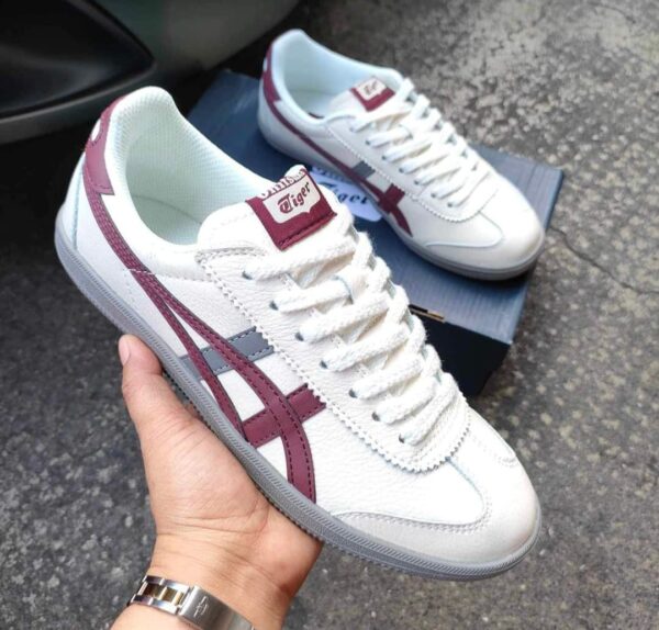 Onitsuka Tiger Burgundy First Copy Shoes